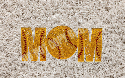 Softball Patch Sports Patch - Softball Sequin MOM Patch 4.6 x 10.8 inch patch New Design fast shipping Eye catching Softball mom Patch Ready
