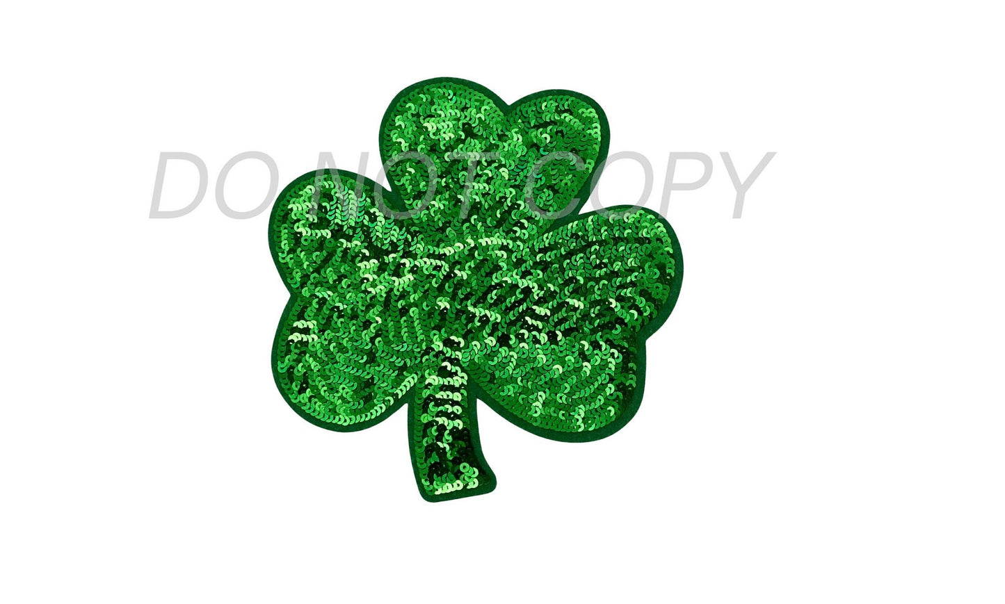 St Patrick's Day Patch New Sequins Shamrock Patch Great for St Patty's Day Heat Press Ready 6.7 inch  x 6.7 inch great size for kids shirts