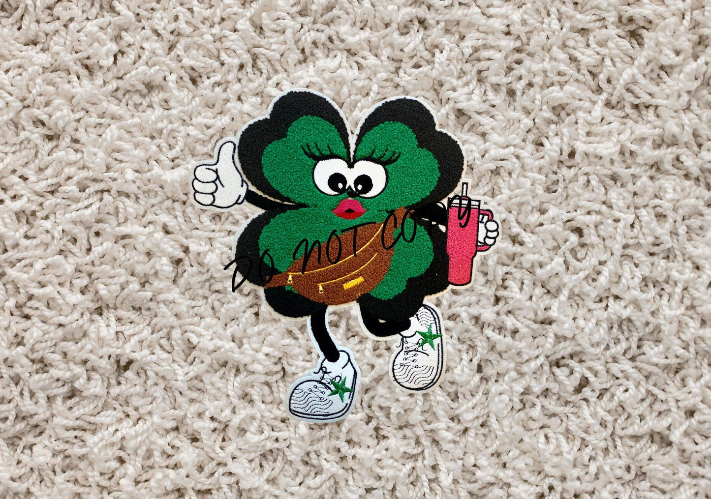 St Patrick's Day New Chenille Patch  4 Leaf Clover  Ready to Ship Great DIY Gift Great for Shirts and Bags St Patricks Day Shirt