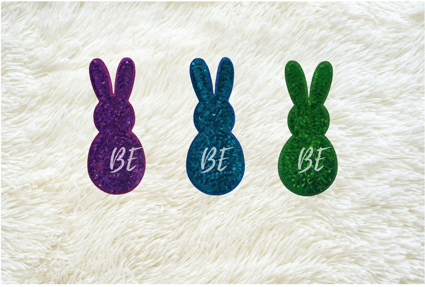 Easter Patch  Perfect for Easter Shirts 3 Easter Patches Sold as a group  Sequins Patch Immediate fast shipping