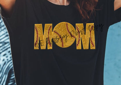 Softball Patch Sports Patch - Softball Sequin MOM Patch 4.6 x 10.8 inch patch New Design fast shipping Eye catching Softball mom Patch Ready