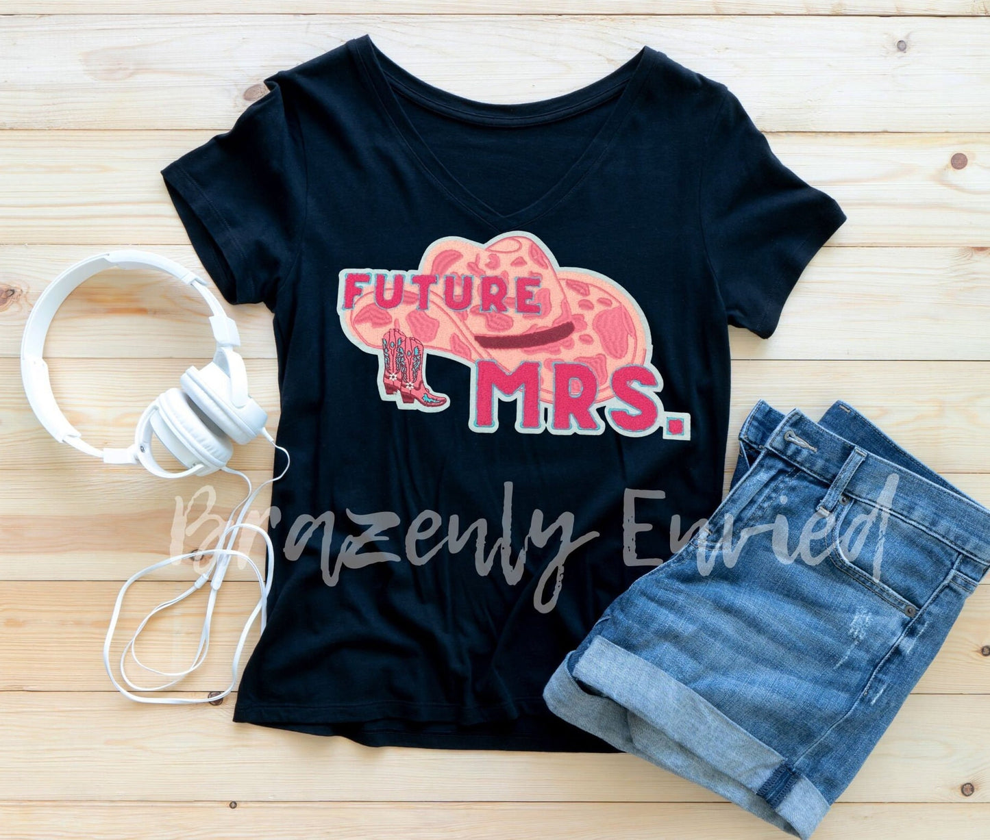 Bachelorette Popular Design - Chenille Patch - Pink Future Mrs, Patch Great for Bridal Party Shirts and Jackets, Concerts  heat press ready.