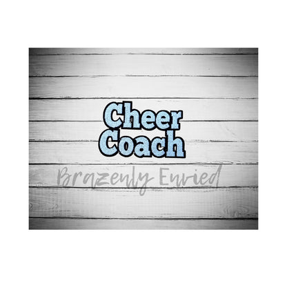 CHEER COACH Patch  Great for Trucker Hats /Shirts/ Jean Jackets/Bags