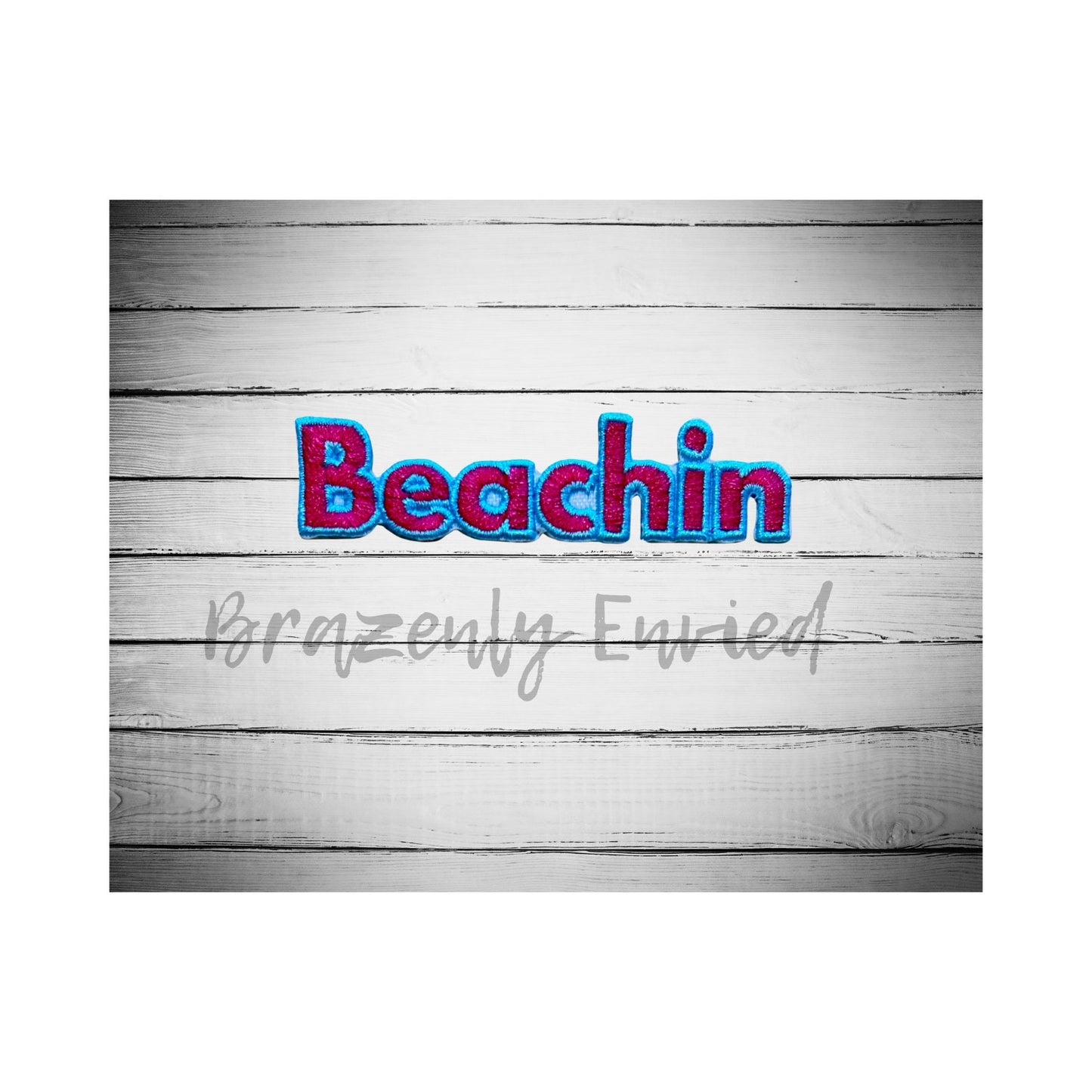 Trucker Hat PATCH- Beachin Patch Great for Trucker Hats /Shirts/ Jean Jackets/Bag