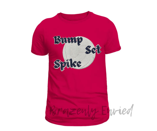 Sequins Volleyball Patch- Bump Set Spike