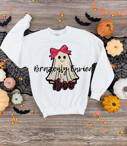 New Halloween Ghost Boo Sequins Patch