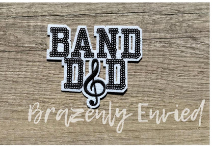 Trucker Hat Patch Game Day PATCH- Band Dad Patch Great for Trucker Hats /Shirts/ Jean Jackets/Bags