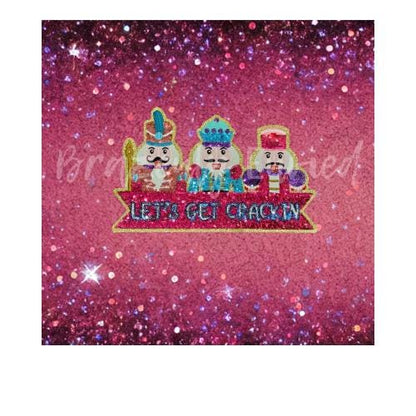 Nutcracker Patch | Sequins Nutcracker Patch Gold Backing | Iron On Patch | Great Christmas Patch For Christmas Sweatshirts