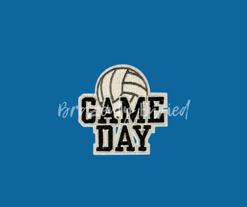 Game Day Volleyball Patch  Trucker Hat Patch Small Patch