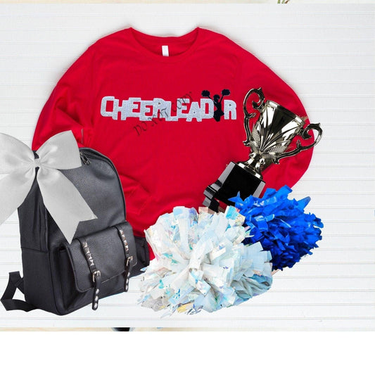 Cheerleader Sequin Patch white