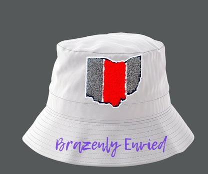 Trucker Hat Patch Ohio chenille Patch 3.5 in H x 4 inch W Great Detail