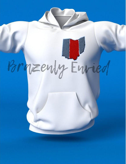 Trucker Hat Patch Ohio chenille Patch 3.5 in H x 4 inch W Great Detail