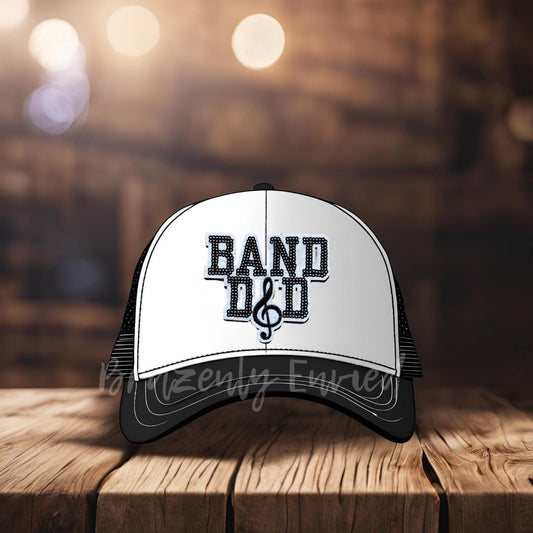 Trucker Hat Patch Game Day PATCH- Band Dad Patch Great for Trucker Hats /Shirts/ Jean Jackets/Bags