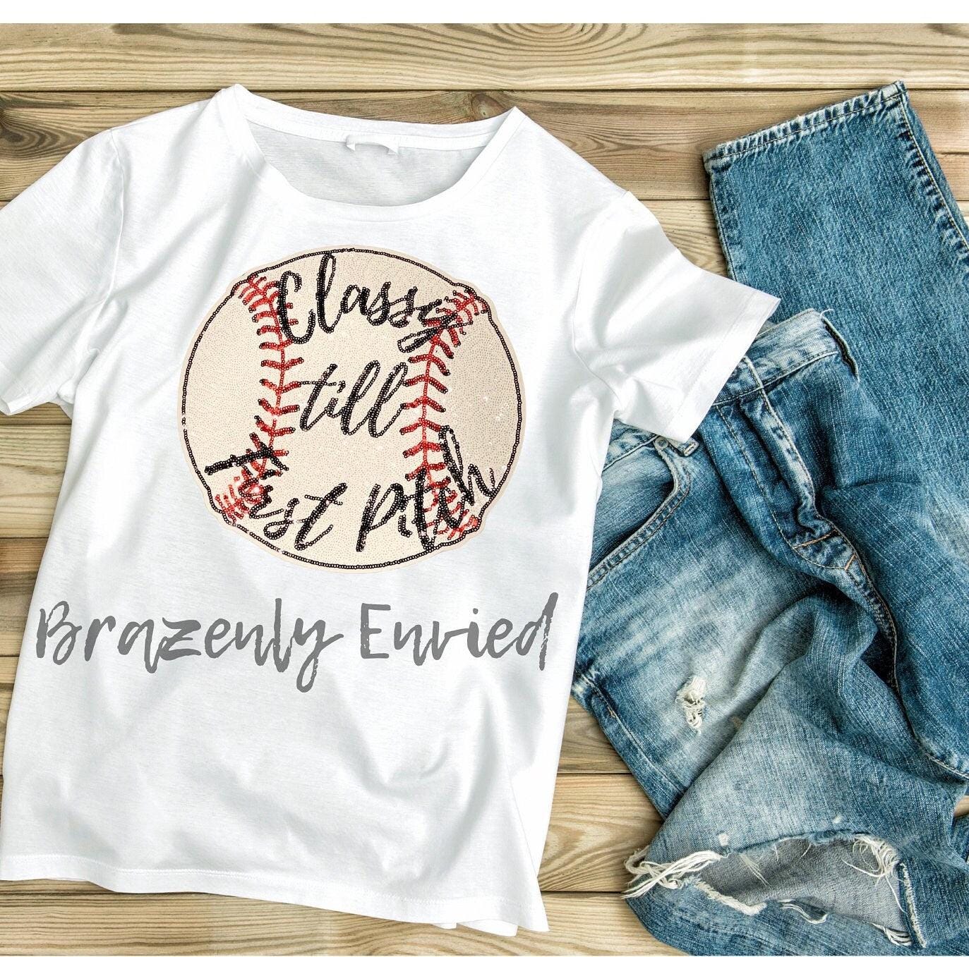 Baseball Patch New Sports Patch Baseball Sequins Patch Great gift for Baseball Fan Classy Till First Pitch Great Baseball Mamas Sports Patch