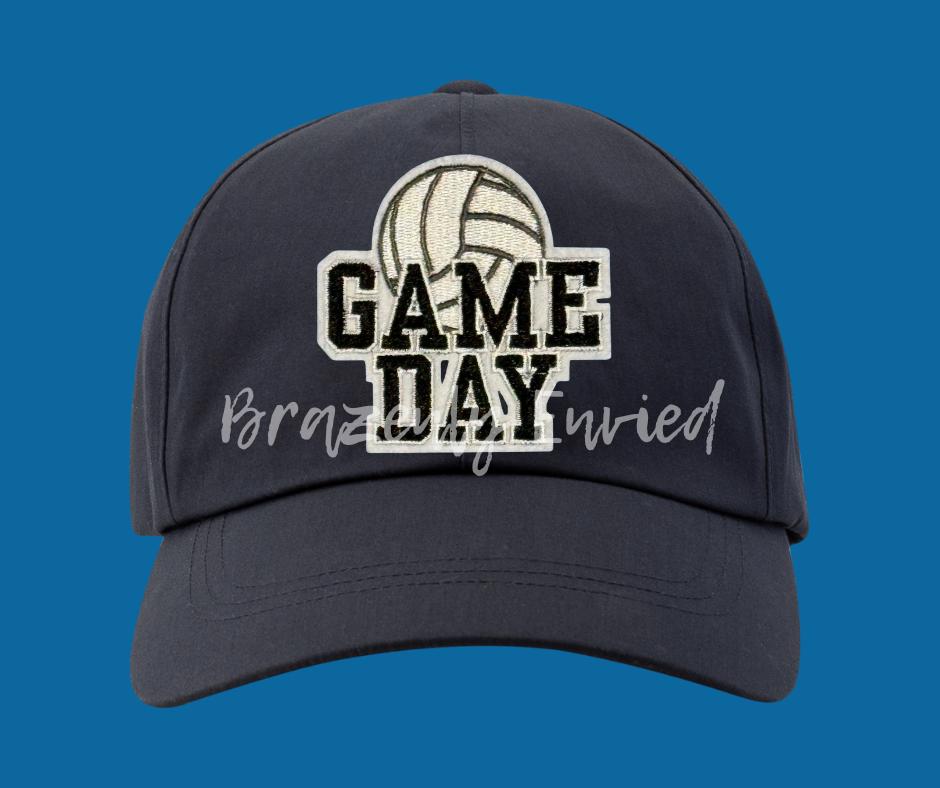 Game Day Volleyball Patch  Trucker Hat Patch Small Patch