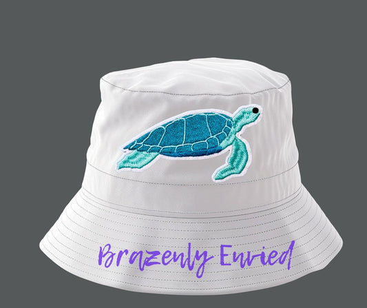 hat patch sea turtle beach embroidered  Patch size 2.25"H x 4.75"W great for jackets and hats very detailed