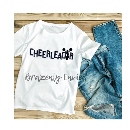 Sequins Cheerleader Patch  Black