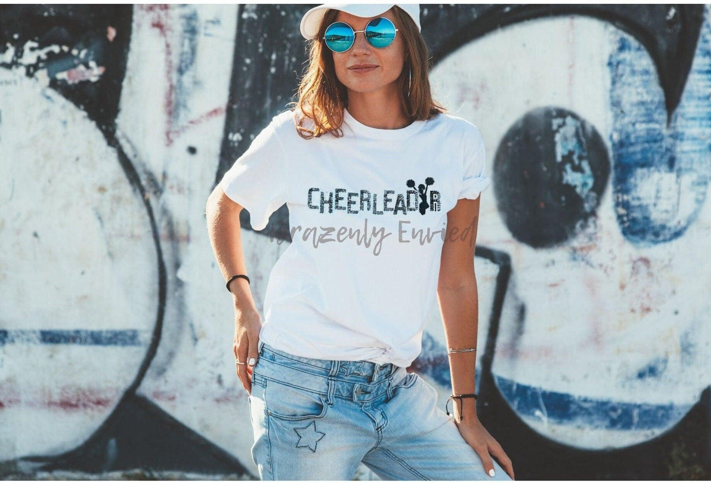 Sequins Cheerleader Patch  Black