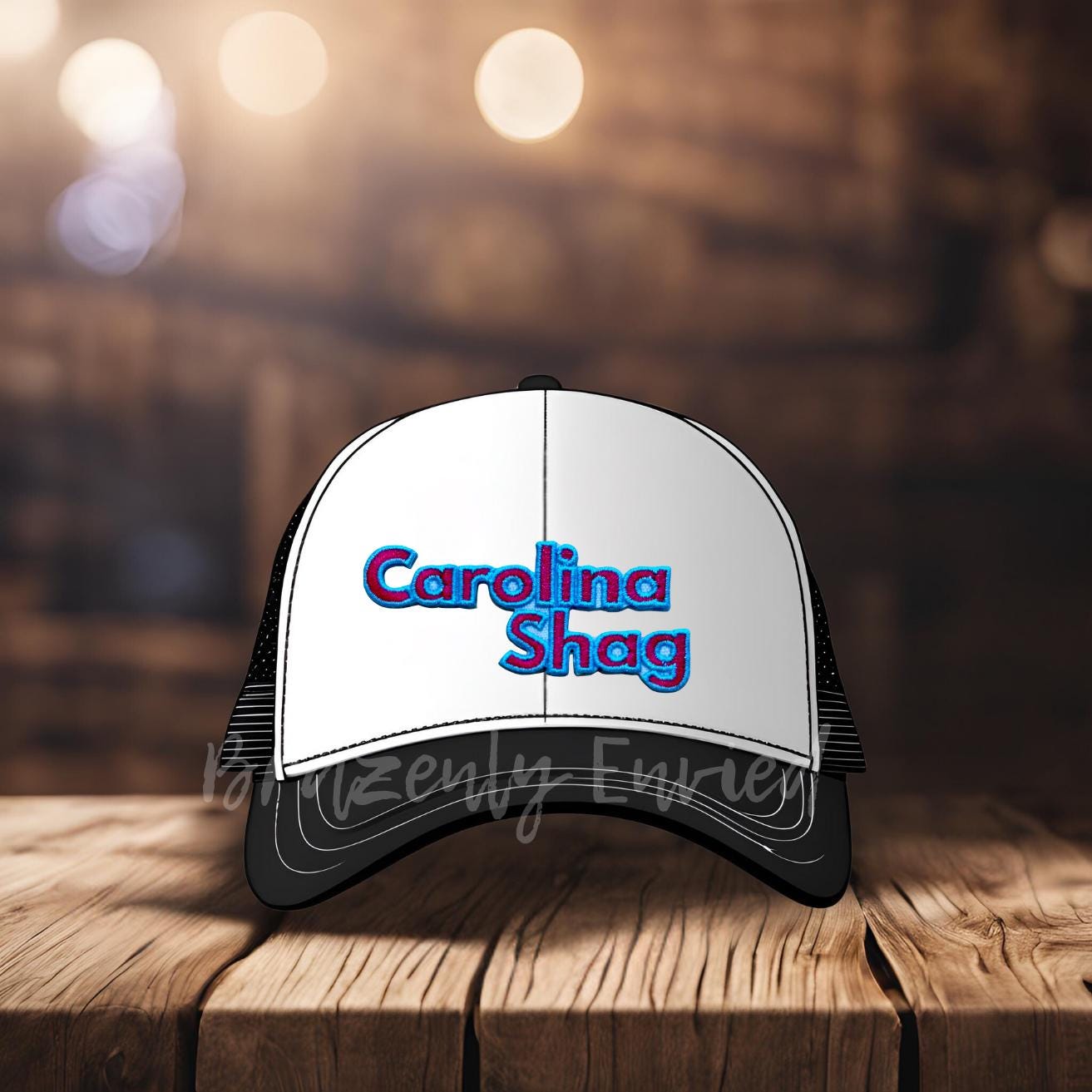 Trucker Hat PATCH- Carolina Shag Patch Great for Trucker Hats /Shirts/ Jean Jackets/Bag