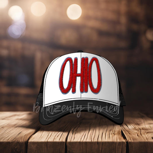Ohio Patch - Chenille Iron On Applique