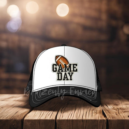 Game Day Football Patch| Iron On Patch |  Trucker Hat Patch |Small Embroidery Patch