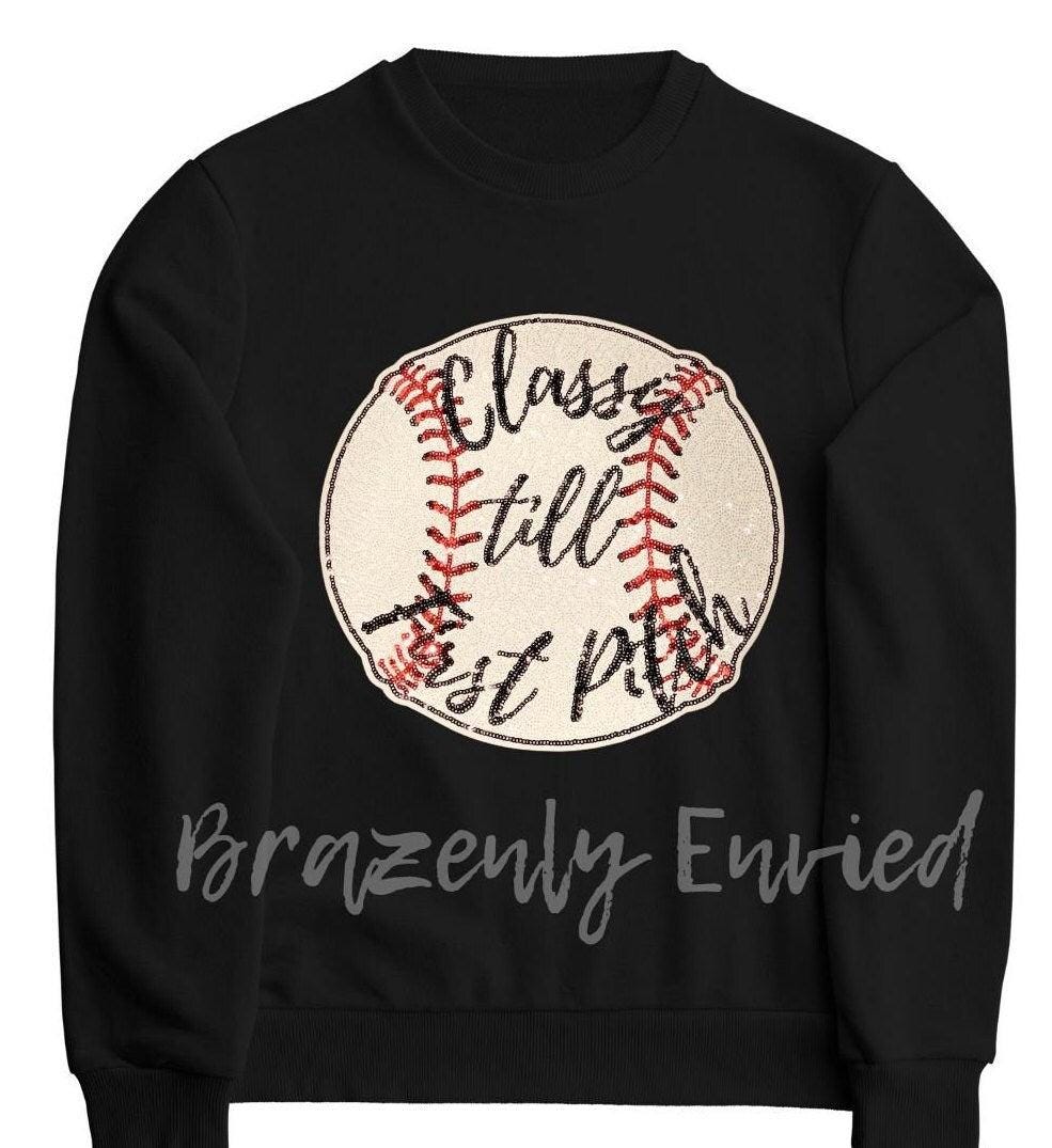 Baseball Patch New Sports Patch Baseball Sequins Patch Great gift for Baseball Fan Classy Till First Pitch Great Baseball Mamas Sports Patch