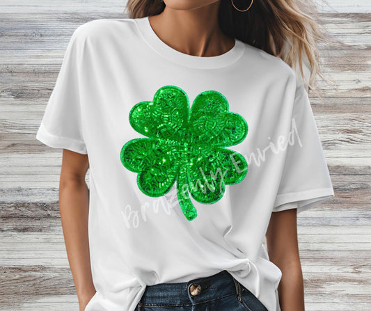 Shamrock Patch / 4 Leaf Clover Patch |  Great Sequins patch for St. Patricks Day Patch |  St Patty's Day ready Immediate fast shipping