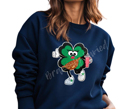 St Patrick's Day New Chenille Patch  4 Leaf Clover  Ready to Ship Great DIY Gift Great for Shirts and Bags St Patricks Day Shirt