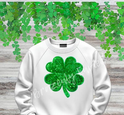 Shamrock Patch / 4 Leaf Clover Patch |  Great Sequins patch for St. Patricks Day Patch |  St Patty's Day ready Immediate fast shipping