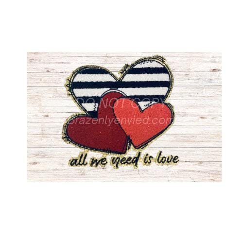 Heart Design -Patch Ready to Ship