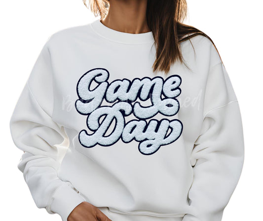 GAME DAY Patch  Chenille Game Day Iron On