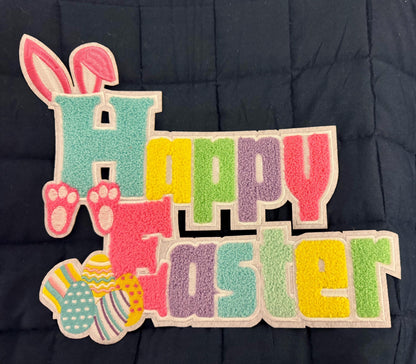 Easter Chenille Patch   Happy Easter Patch
