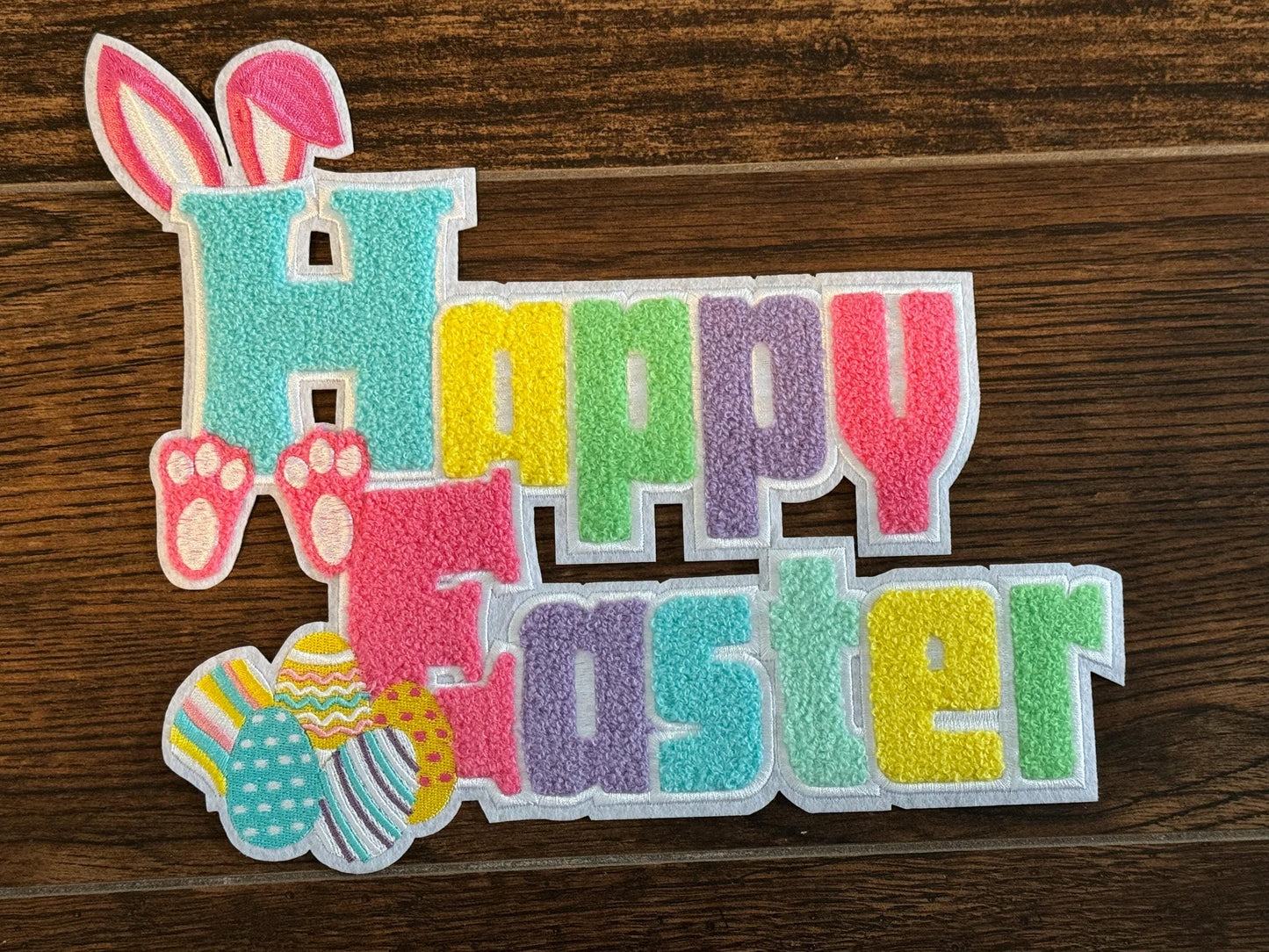 Easter Chenille Patch   Happy Easter Patch