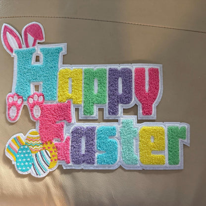 Easter Chenille Patch   Happy Easter Patch