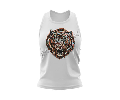 Tigers Patch| Iron On Patch |Sequins Tiger Patch |Great Game Day Patch| Mascot Patch | Great Sports Patch