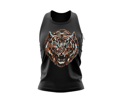 Tigers Patch| Iron On Patch |Sequins Tiger Patch |Great Game Day Patch| Mascot Patch | Great Sports Patch