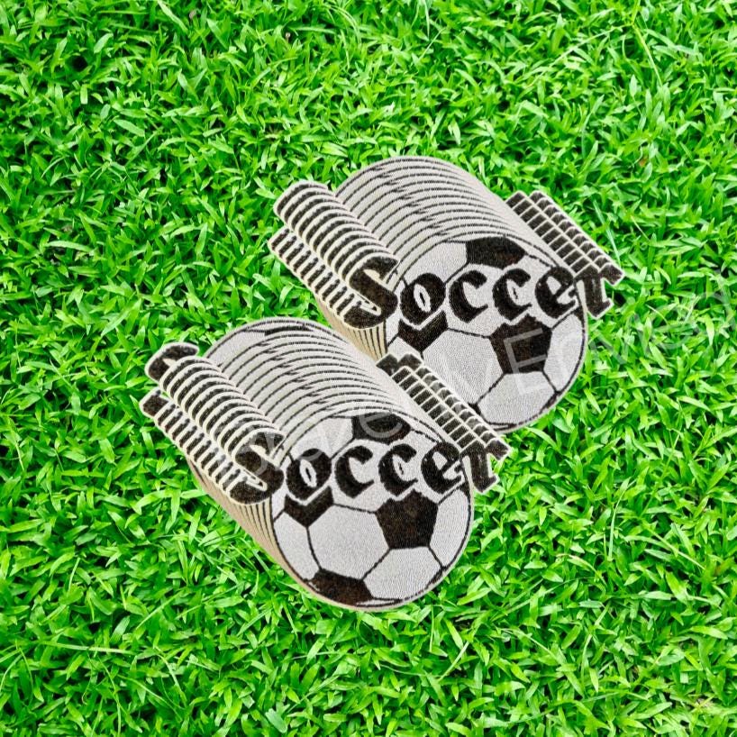 Soccer Sequin Patch Great Game Day Soccer Patch