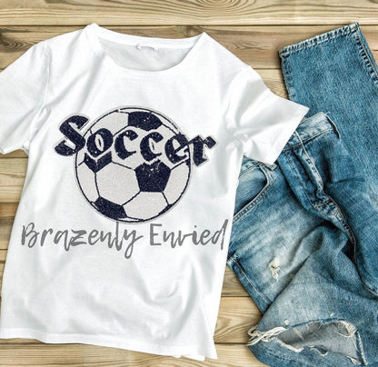 Soccer Sequin Patch Great Game Day Soccer Patch