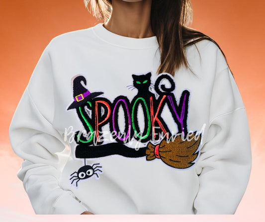 Halloween Patch  SPOOKY Chenille Patch