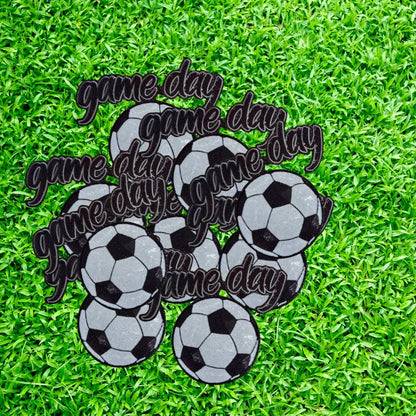 Sequin Soccer Patch: Game Day Apparel, Heat Activated Adhesive