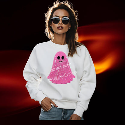 Halloween Patch Youth Ghost Boo Sequins Patch