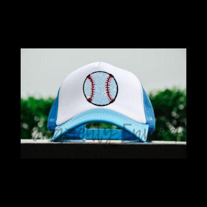 Hat PATCH- Sequins Baseball 2.5 inch Patch great for Trucker Hats /Shirts/ Jean Jackets/Bags