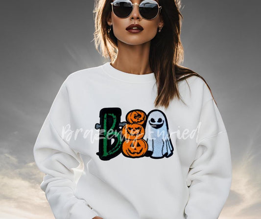 Halloween Boo Chenille Patch