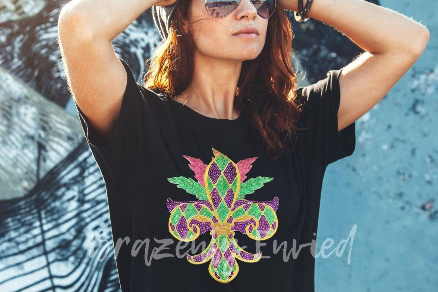 Mardi Gras Sequins Patch