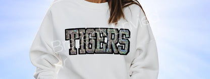 Tigers Patch Iron On Patch Sequins Tigers Patch