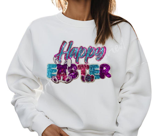 Easter Patch  Sequins Iron On Applique