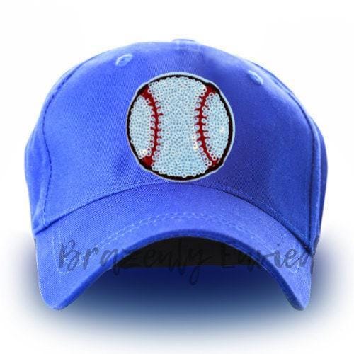 Hat PATCH- Sequins Baseball 2.5 inch Patch great for Trucker Hats /Shirts/ Jean Jackets/Bags
