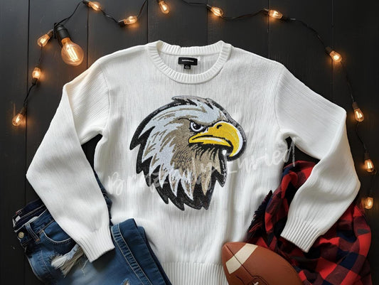 Eagle Patch Sequin  Iron On Applique