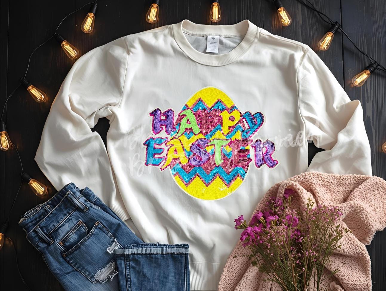 Easter Patch Great for Easter Family Shirts and Easter Gifts  Easter Patch