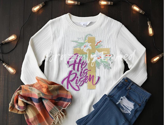 Easter Patch for Sweatshirts Easter Chenille Patch Great Easter Gift Easter Shirt Great for the Back of Jean Jacket